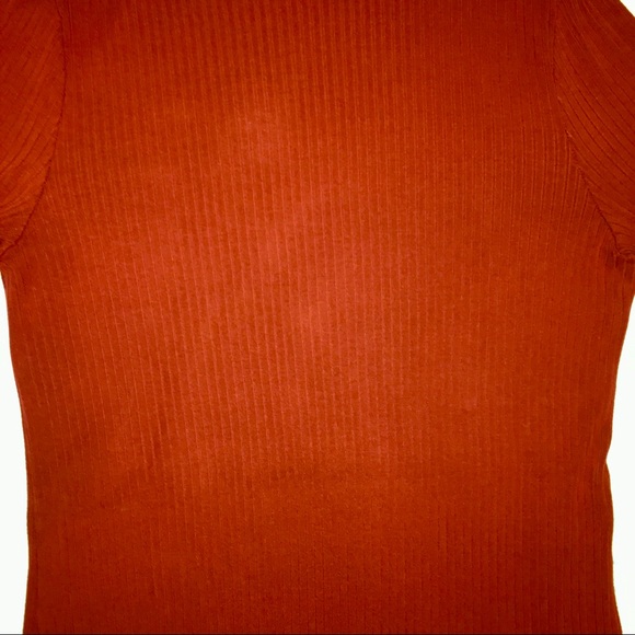 Rust Orange Dress 3/4 Sleeve Mock Neck Long Sleeve Sweater Dress A New Day XXL - Picture 7 of 14